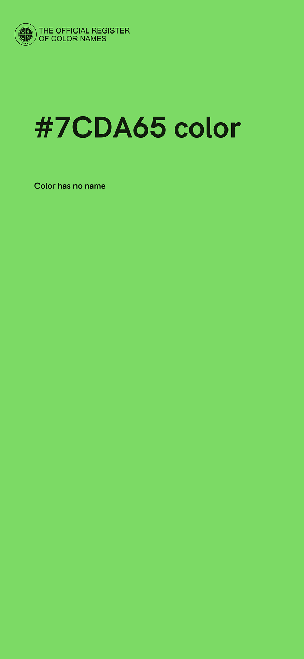 #7CDA65 color image