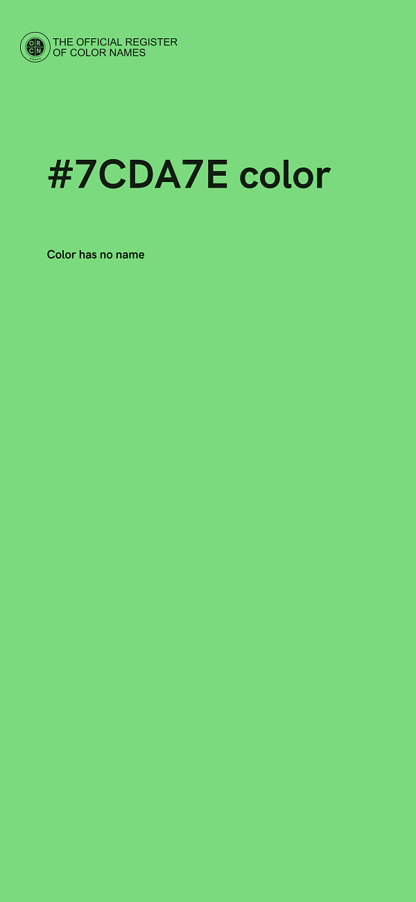 #7CDA7E color image