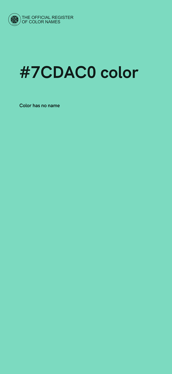 #7CDAC0 color image