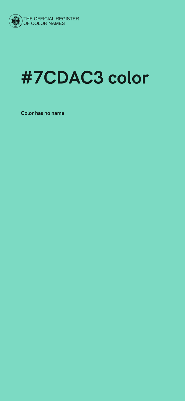 #7CDAC3 color image