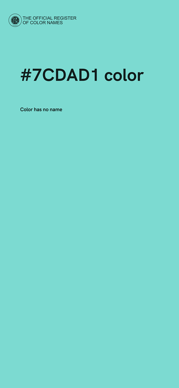 #7CDAD1 color image