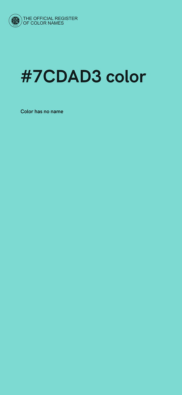 #7CDAD3 color image