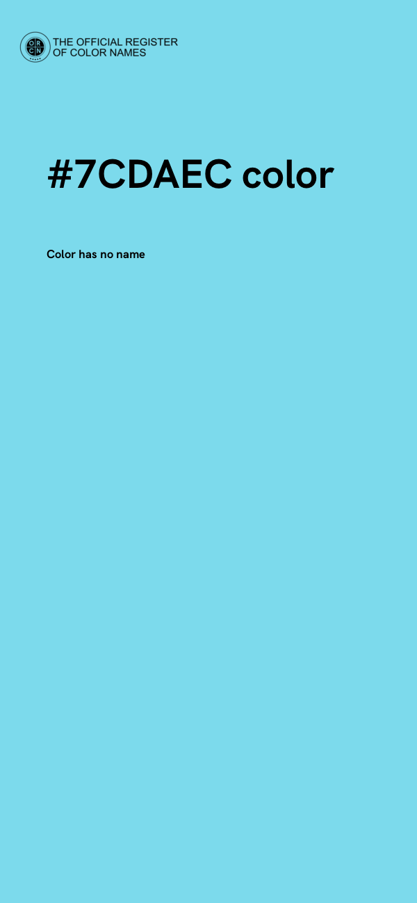 #7CDAEC color image