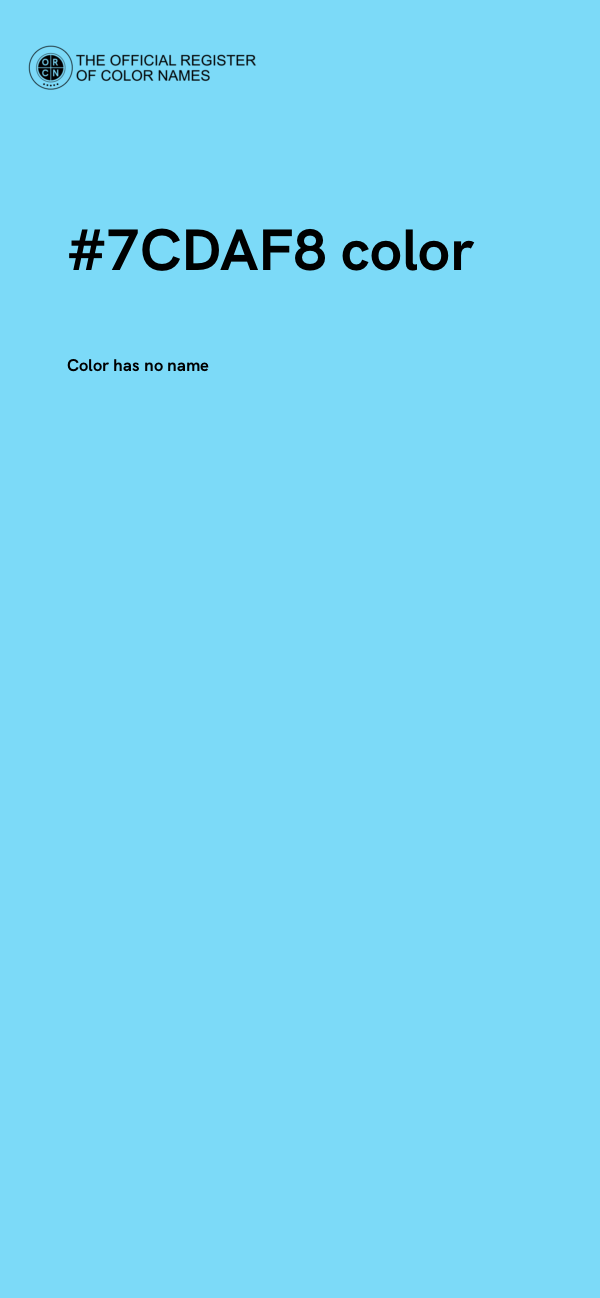 #7CDAF8 color image