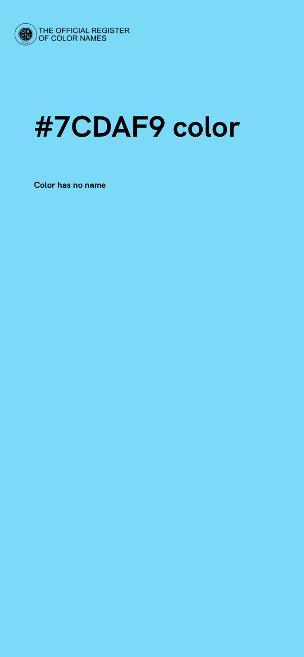 #7CDAF9 color image