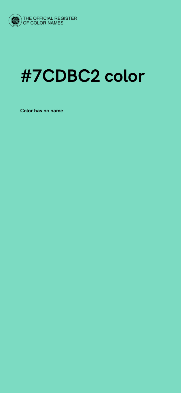 #7CDBC2 color image