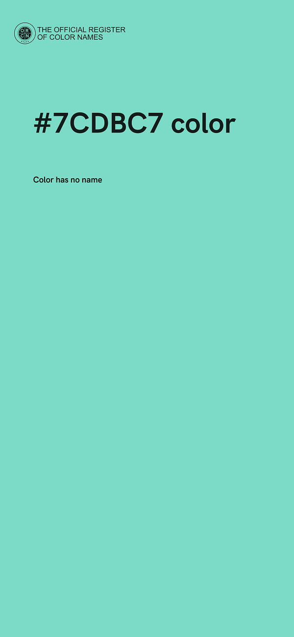 #7CDBC7 color image