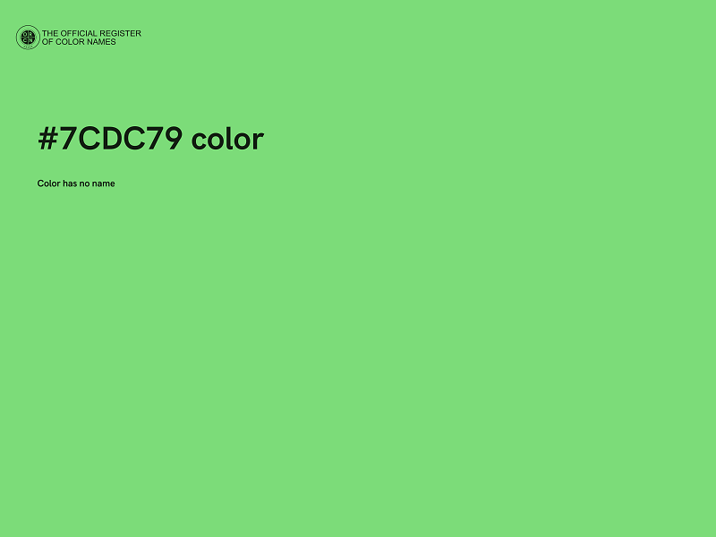 #7CDC79 color image