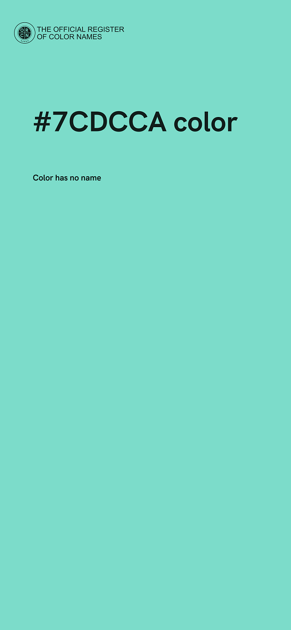 #7CDCCA color image