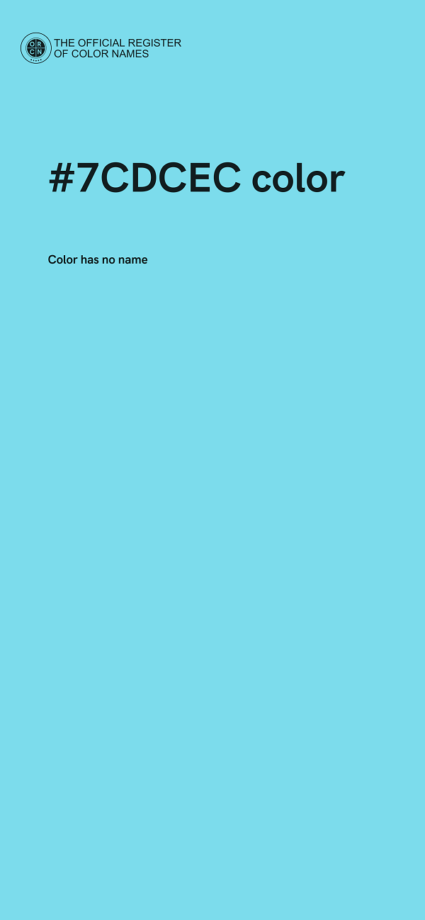 #7CDCEC color image