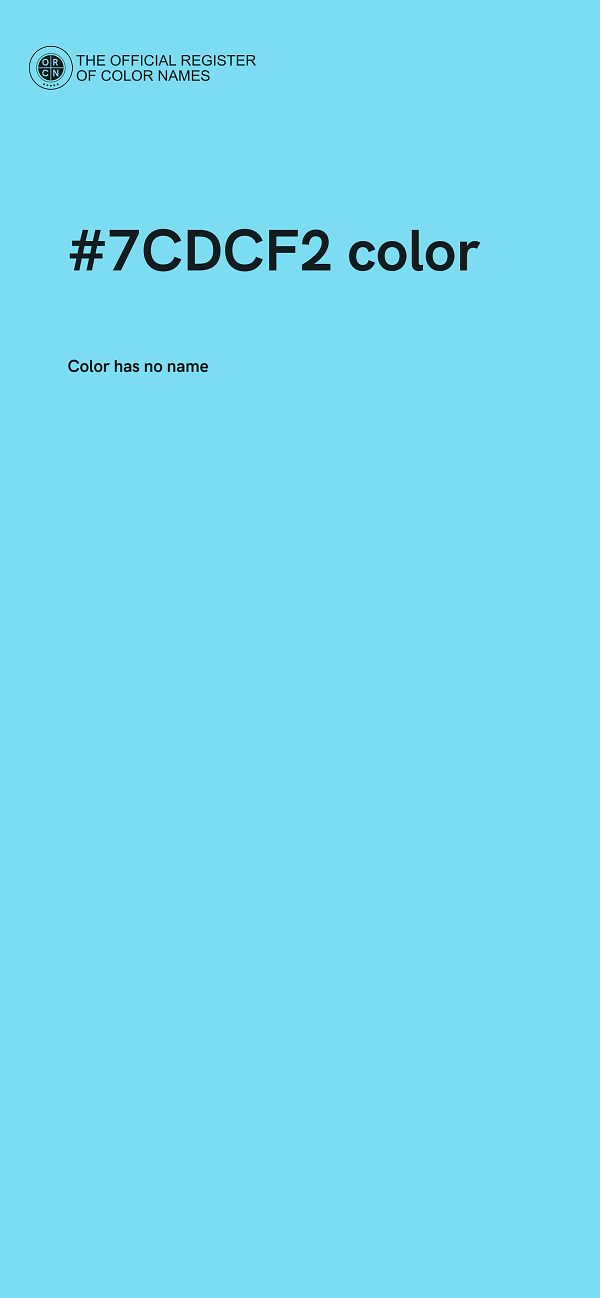 #7CDCF2 color image