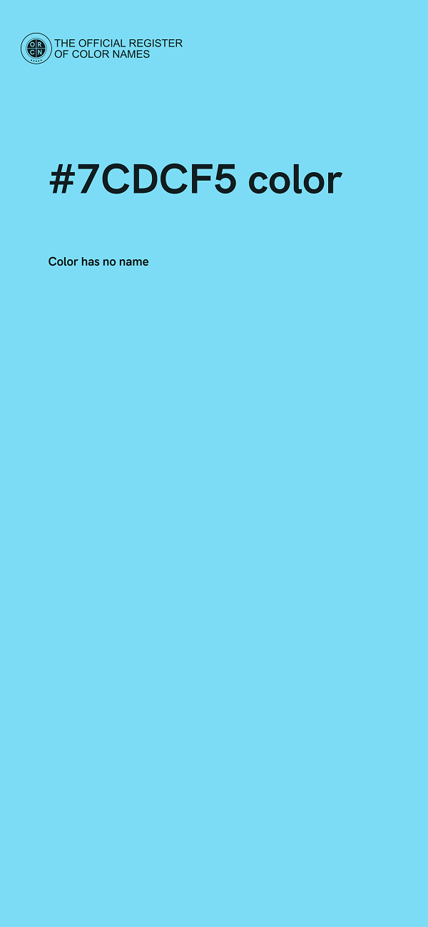 #7CDCF5 color image