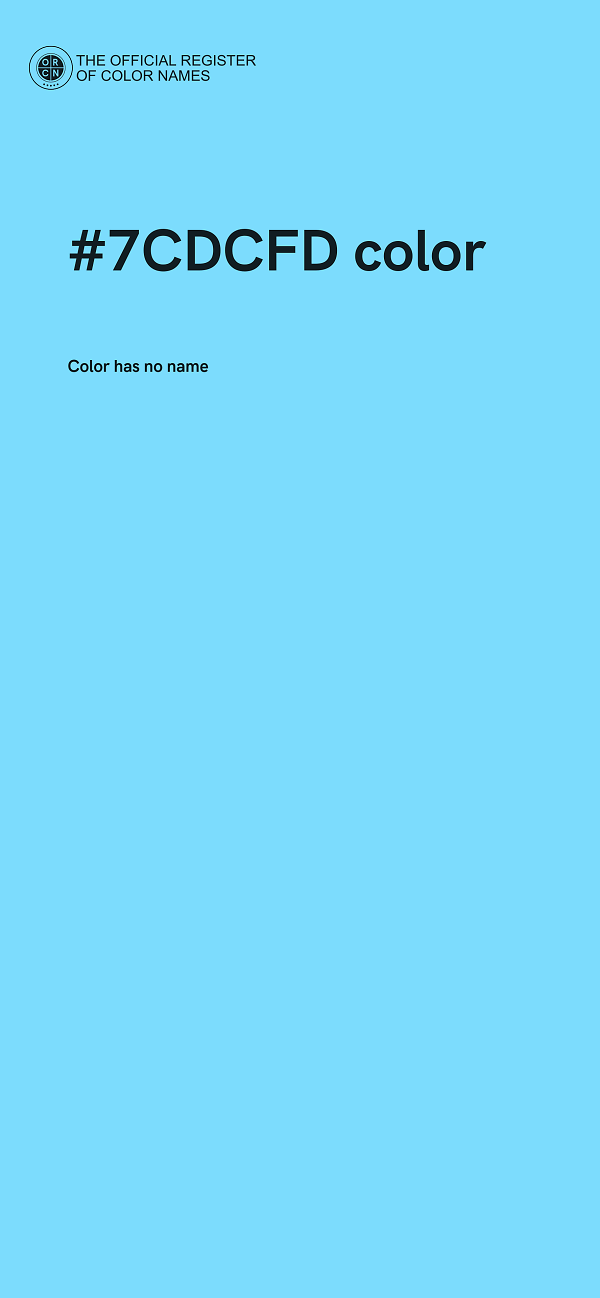 #7CDCFD color image