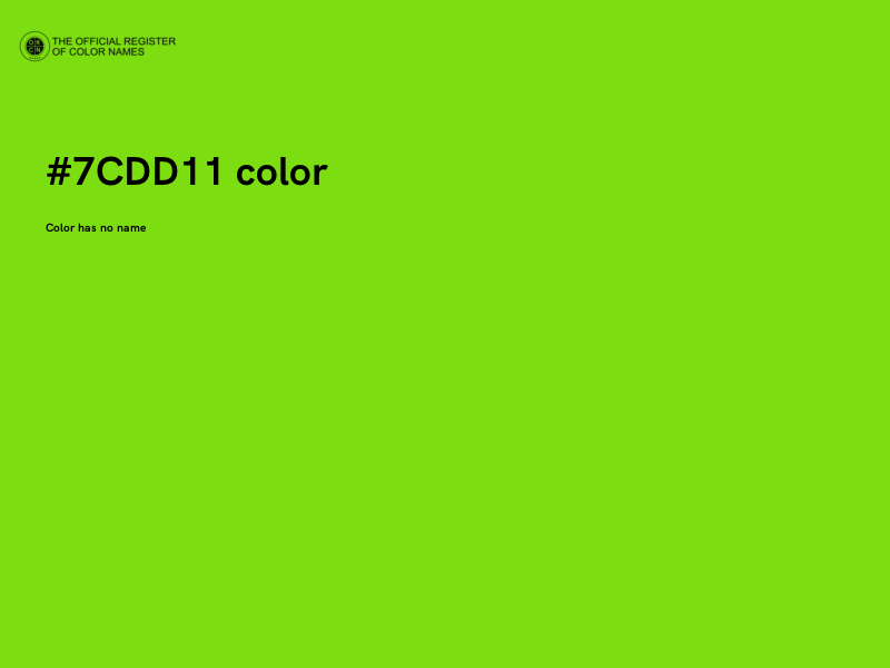 #7CDD11 color image