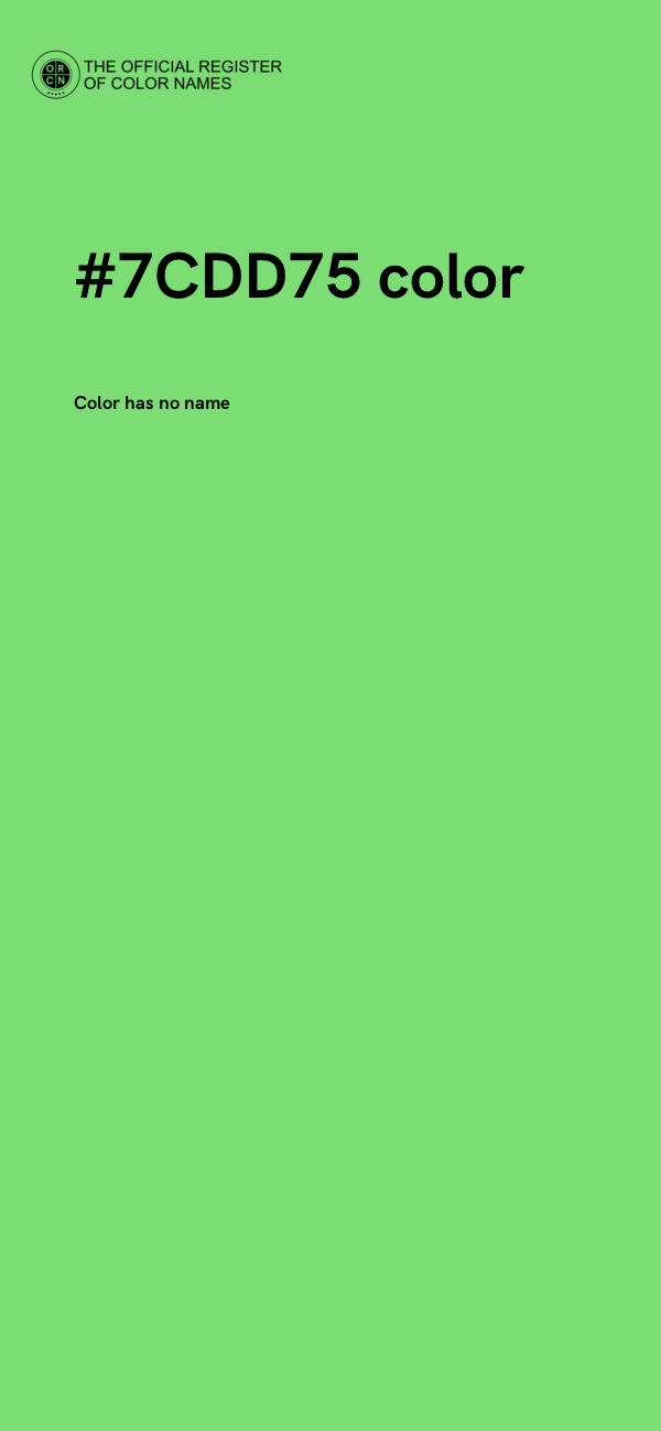 #7CDD75 color image