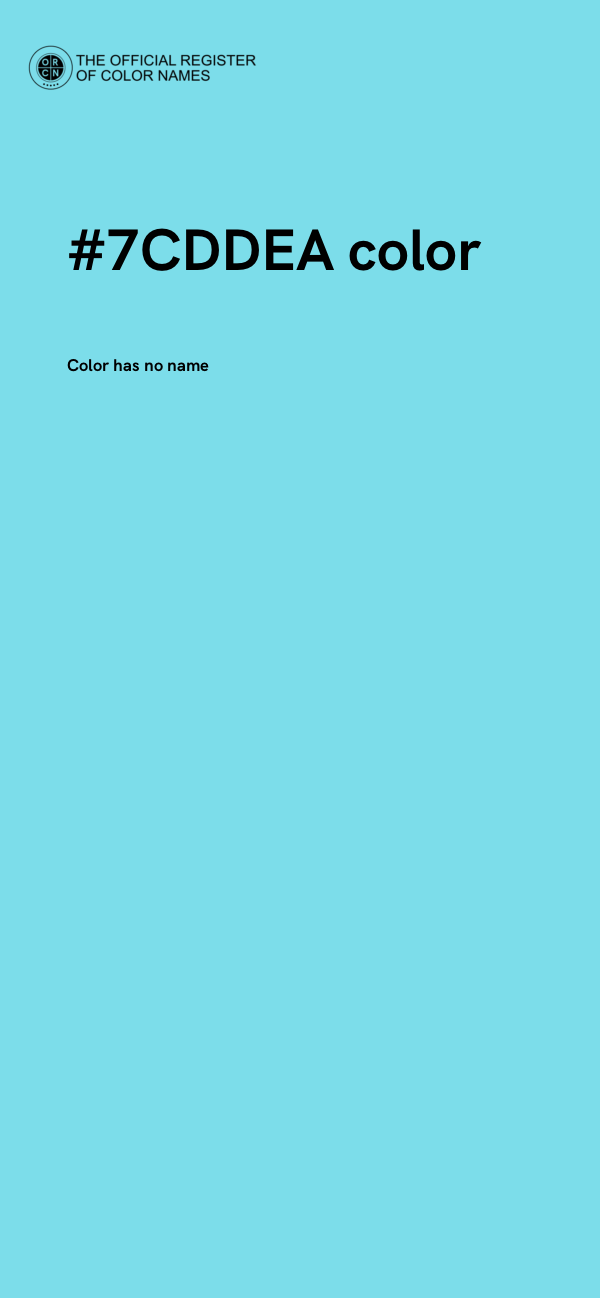 #7CDDEA color image
