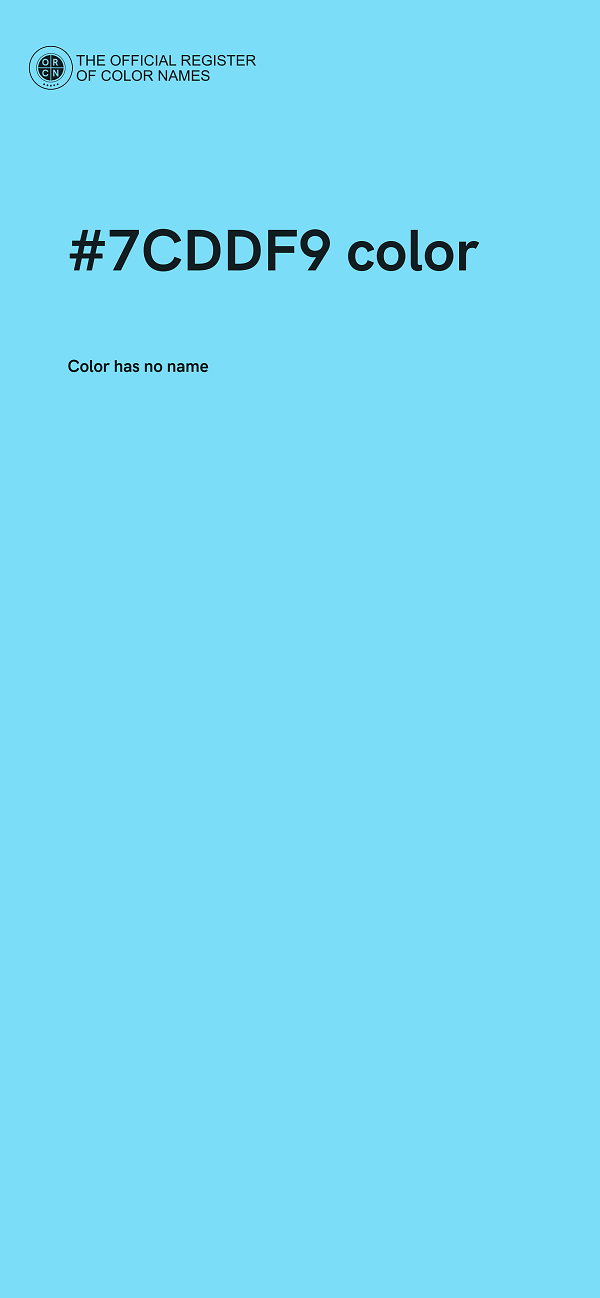 #7CDDF9 color image