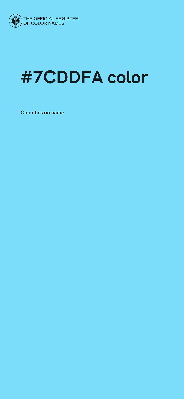 #7CDDFA color image