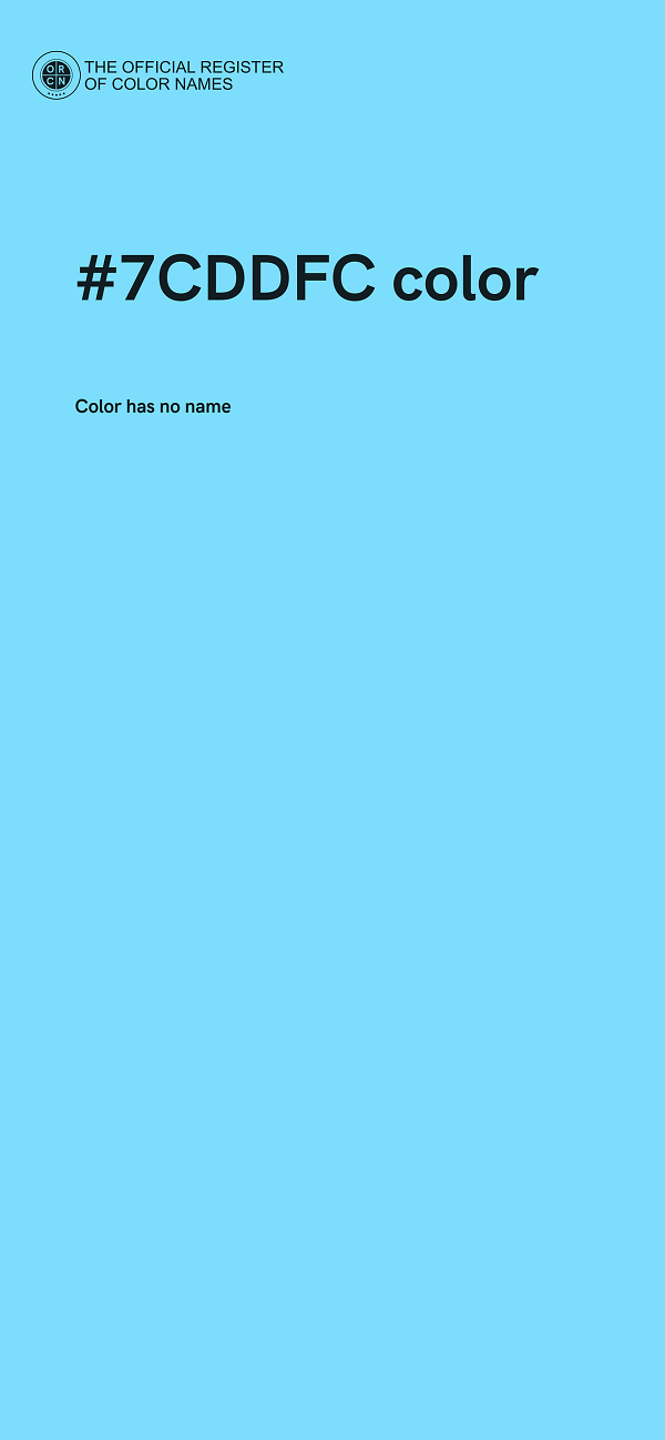 #7CDDFC color image