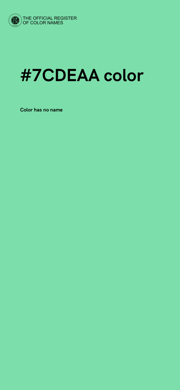 #7CDEAA color image