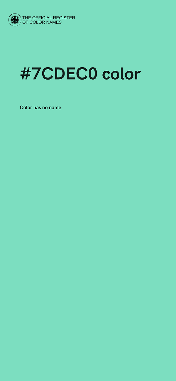 #7CDEC0 color image