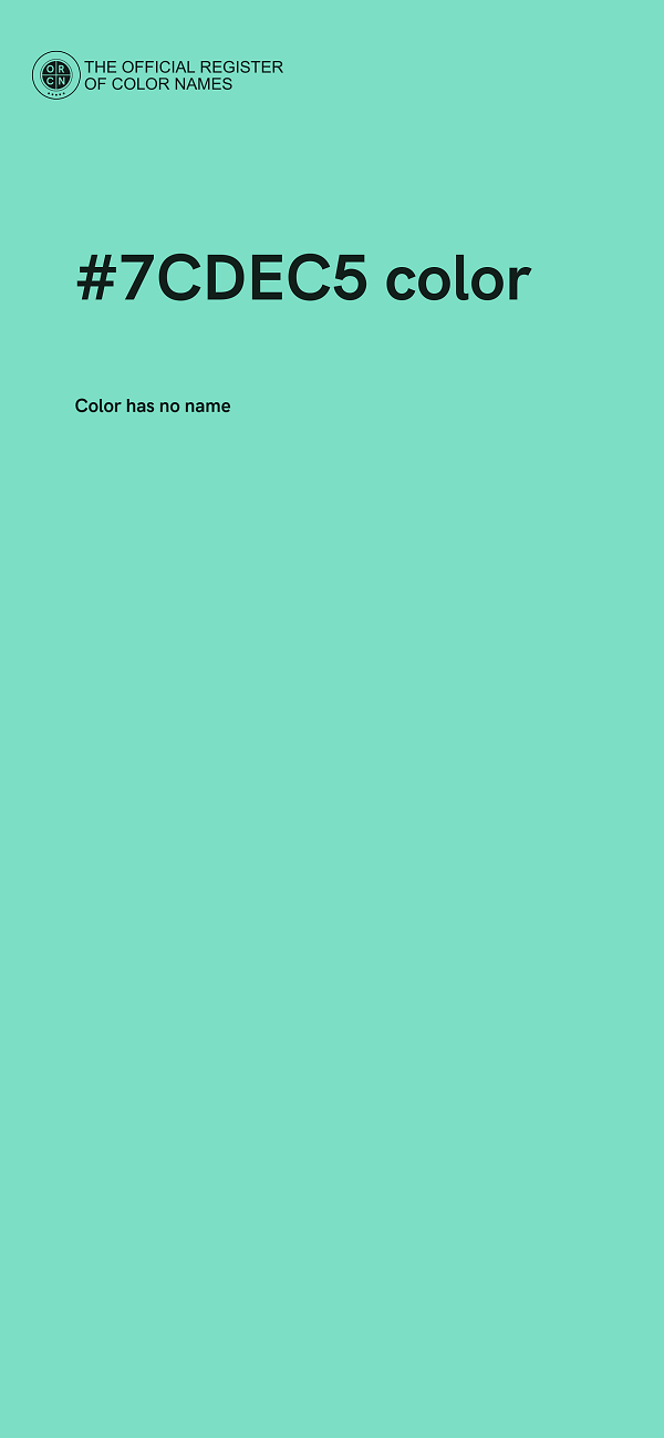 #7CDEC5 color image