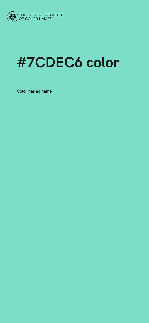 #7CDEC6 color image