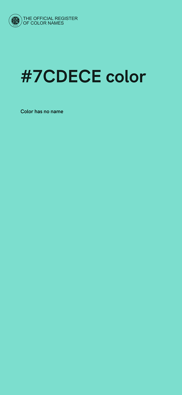 #7CDECE color image