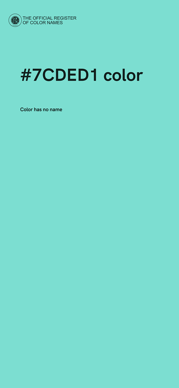 #7CDED1 color image