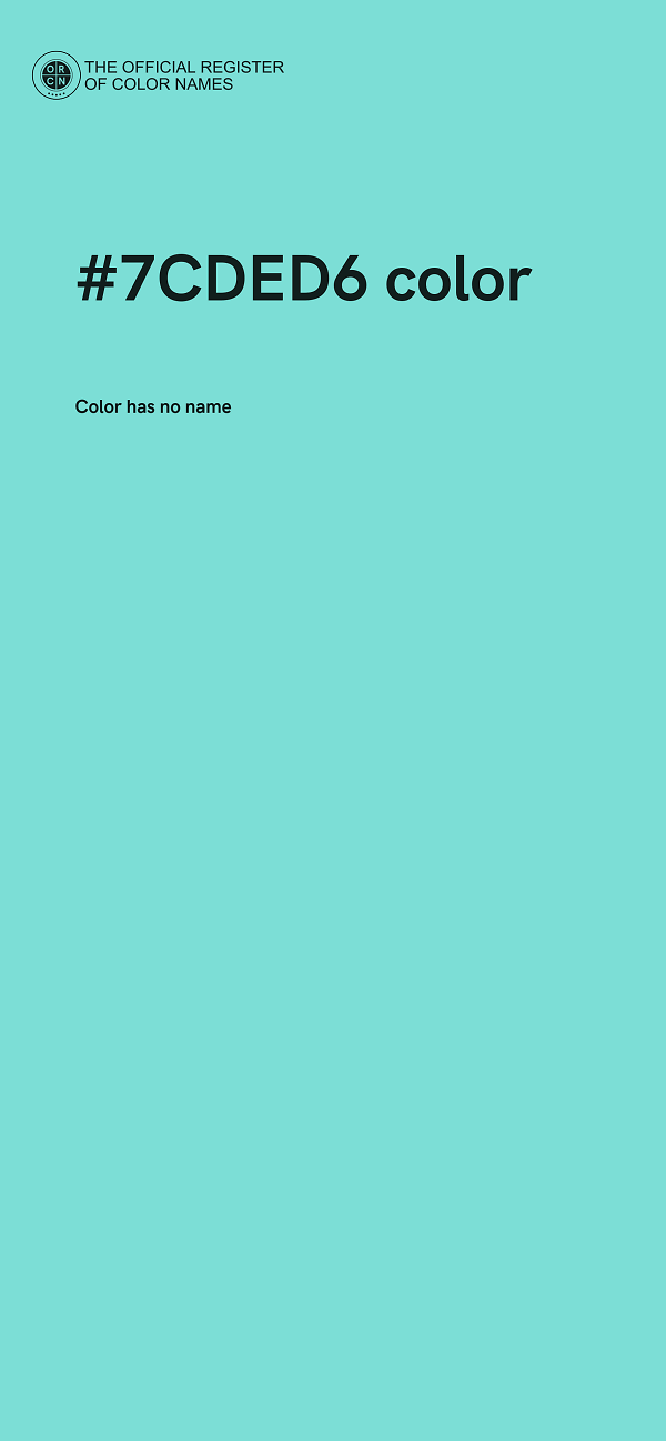 #7CDED6 color image