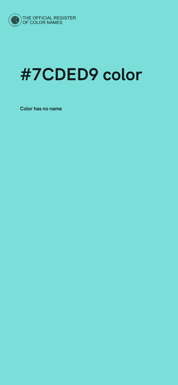#7CDED9 color image