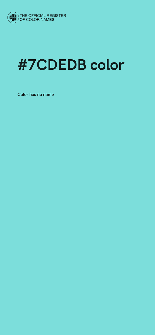 #7CDEDB color image