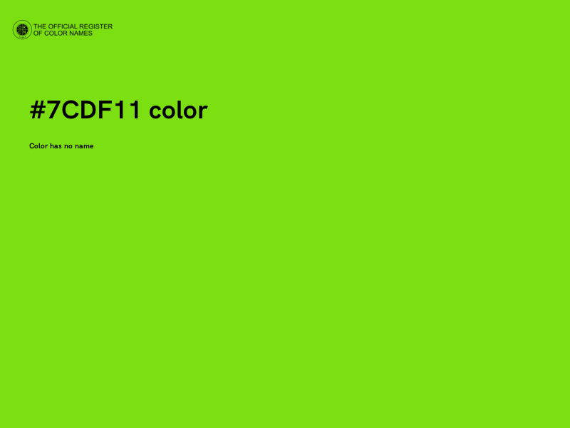 #7CDF11 color image
