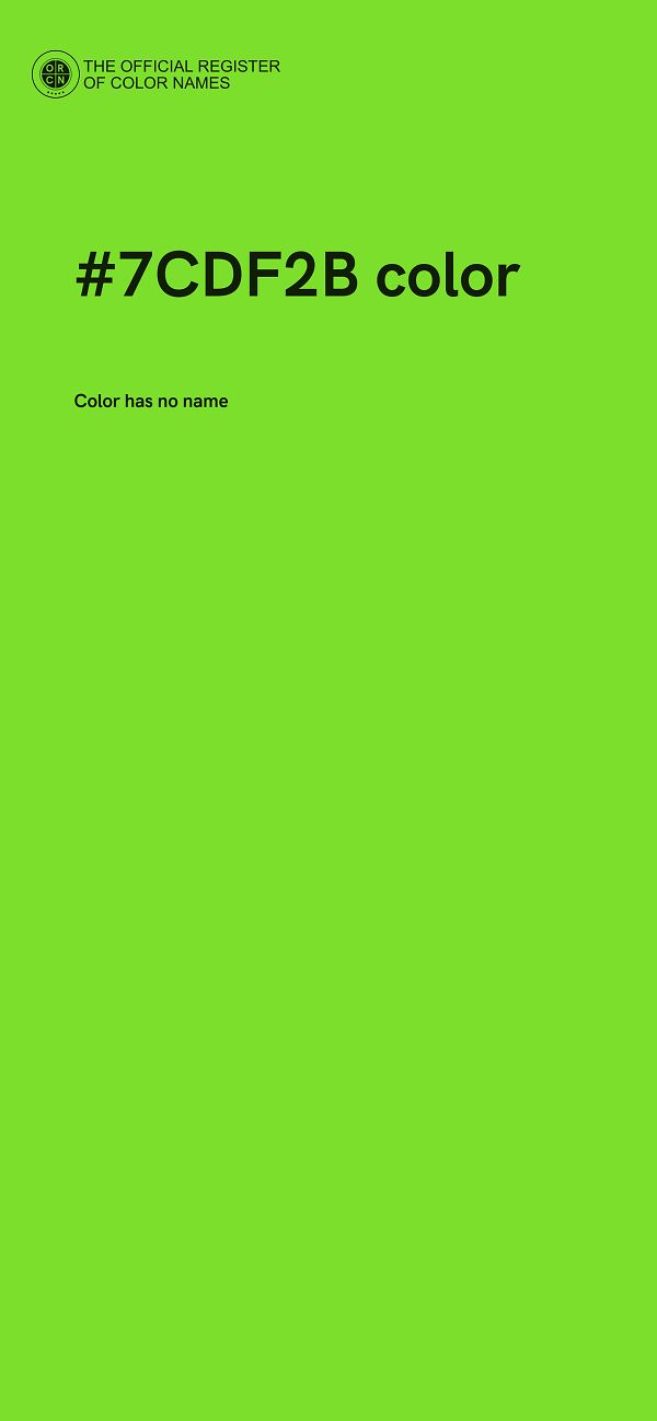#7CDF2B color image