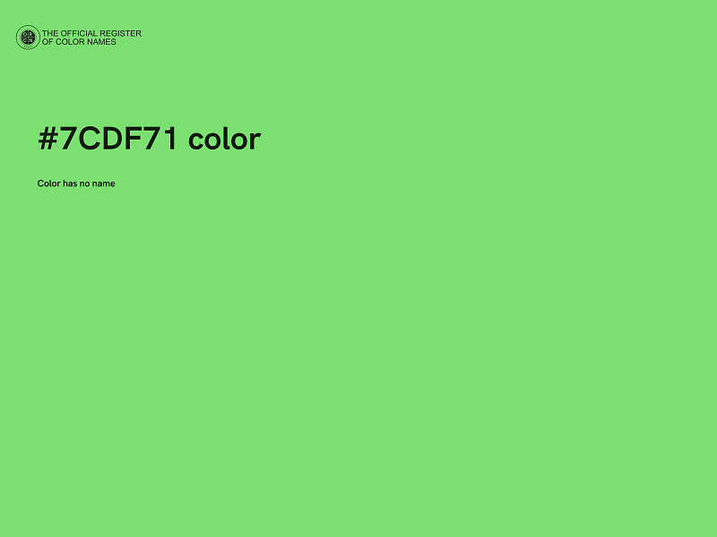 #7CDF71 color image