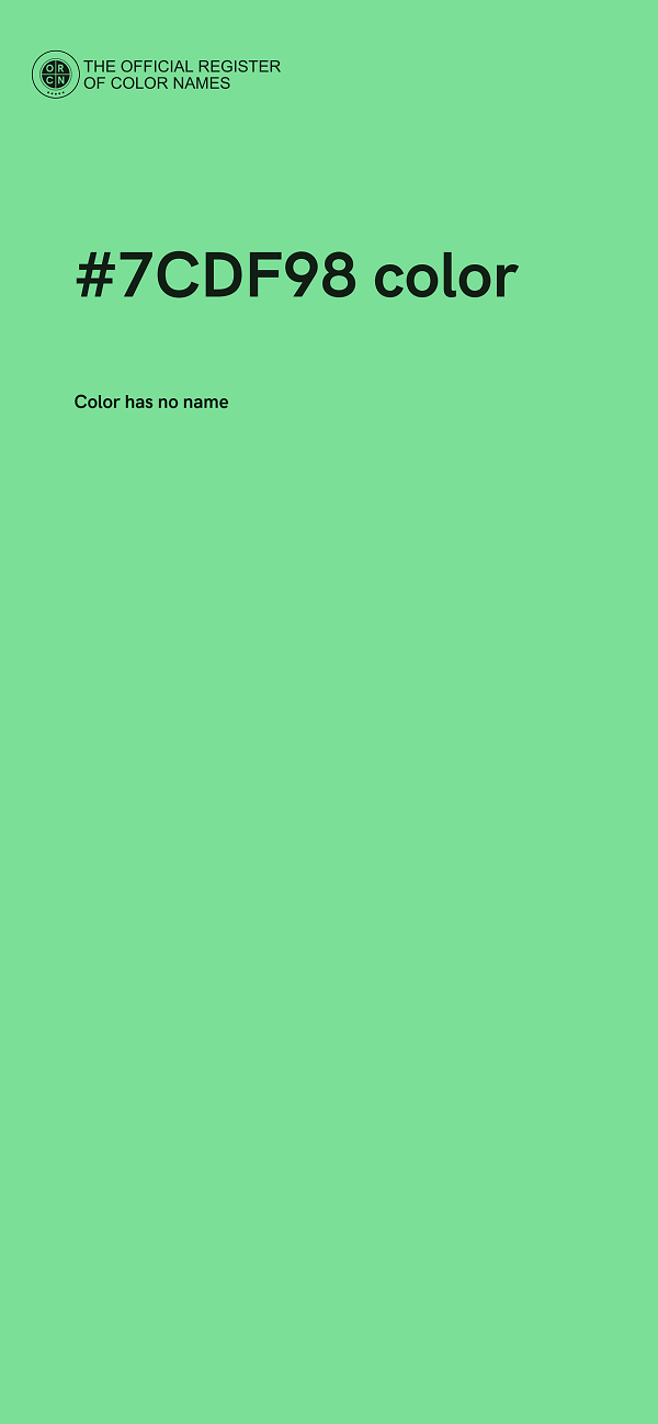 #7CDF98 color image