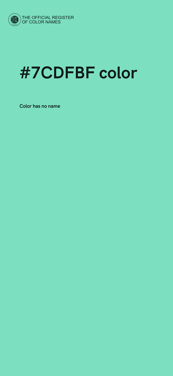 #7CDFBF color image