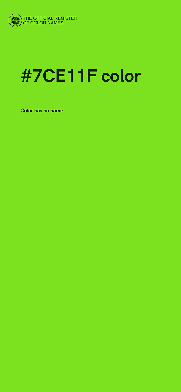 #7CE11F color image