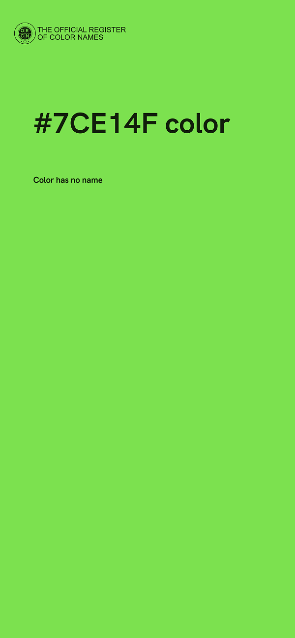 #7CE14F color image