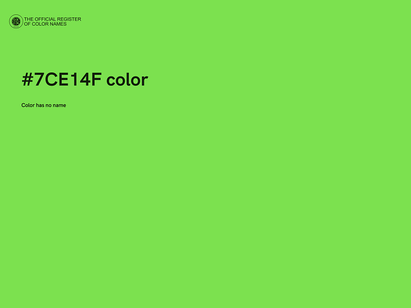 #7CE14F color image