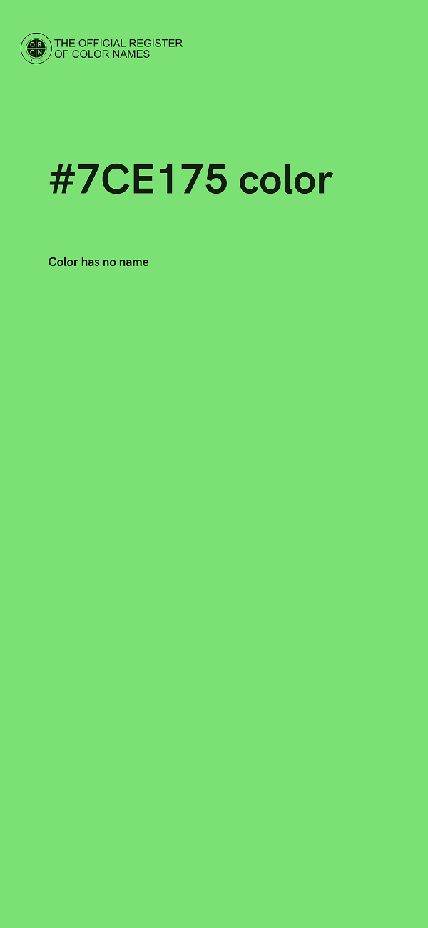 #7CE175 color image
