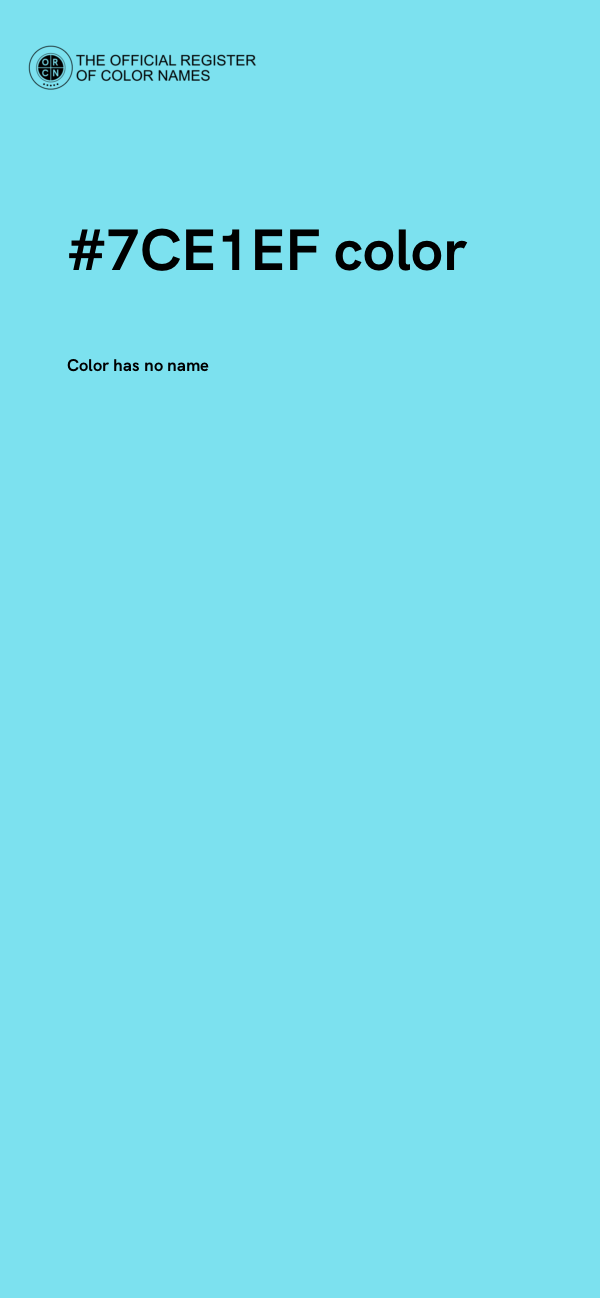 #7CE1EF color image