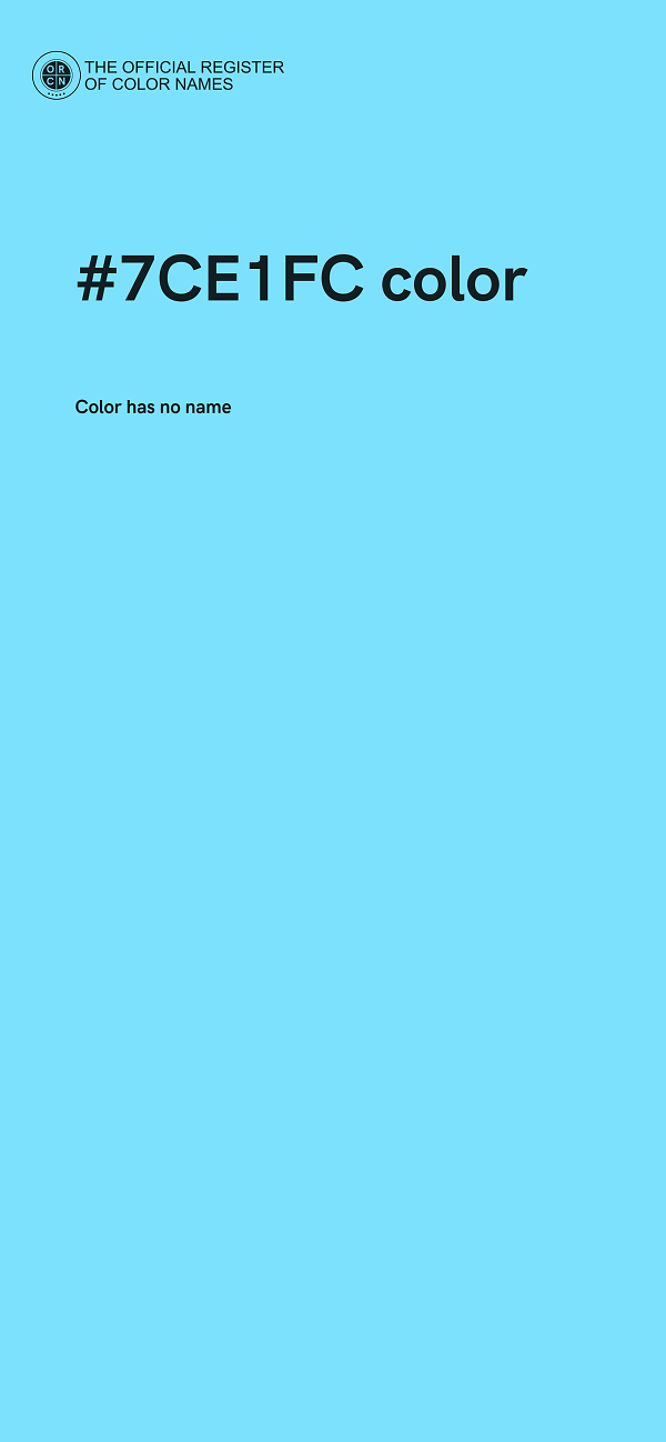 #7CE1FC color image