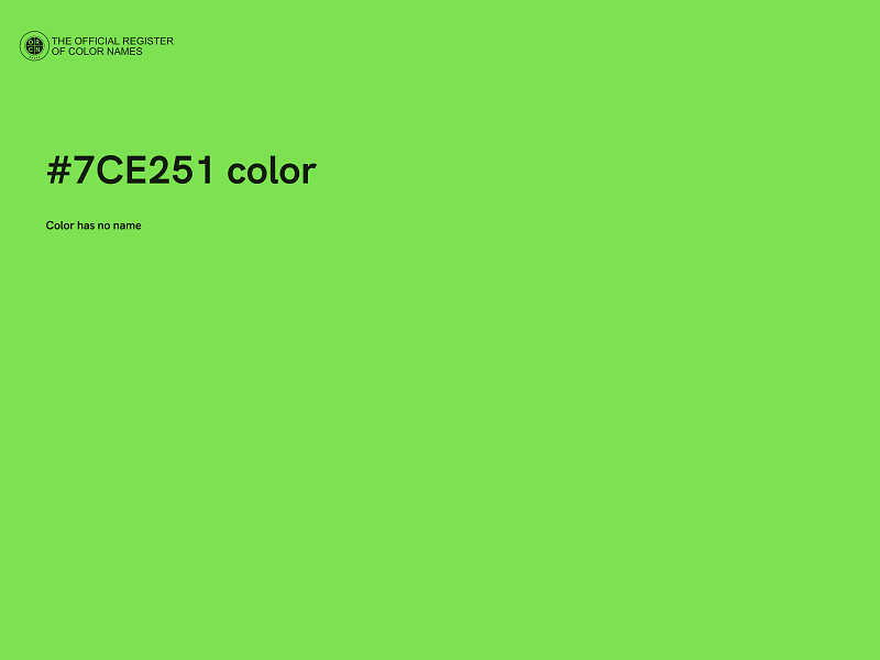 #7CE251 color image