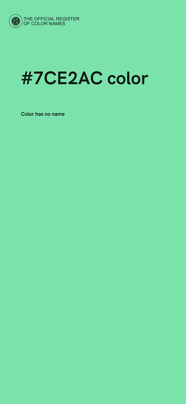#7CE2AC color image