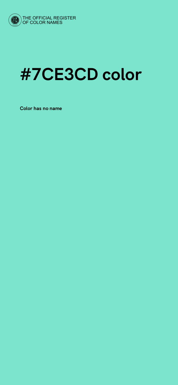 #7CE3CD color image