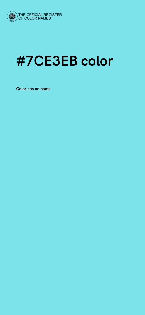 #7CE3EB color image