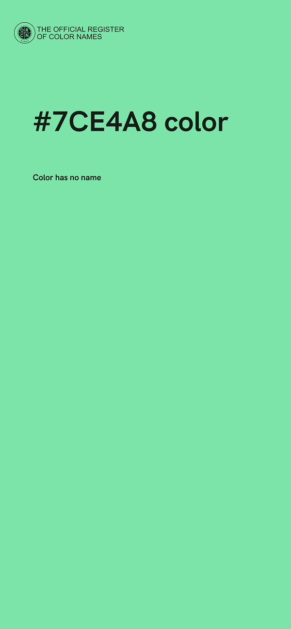 #7CE4A8 color image
