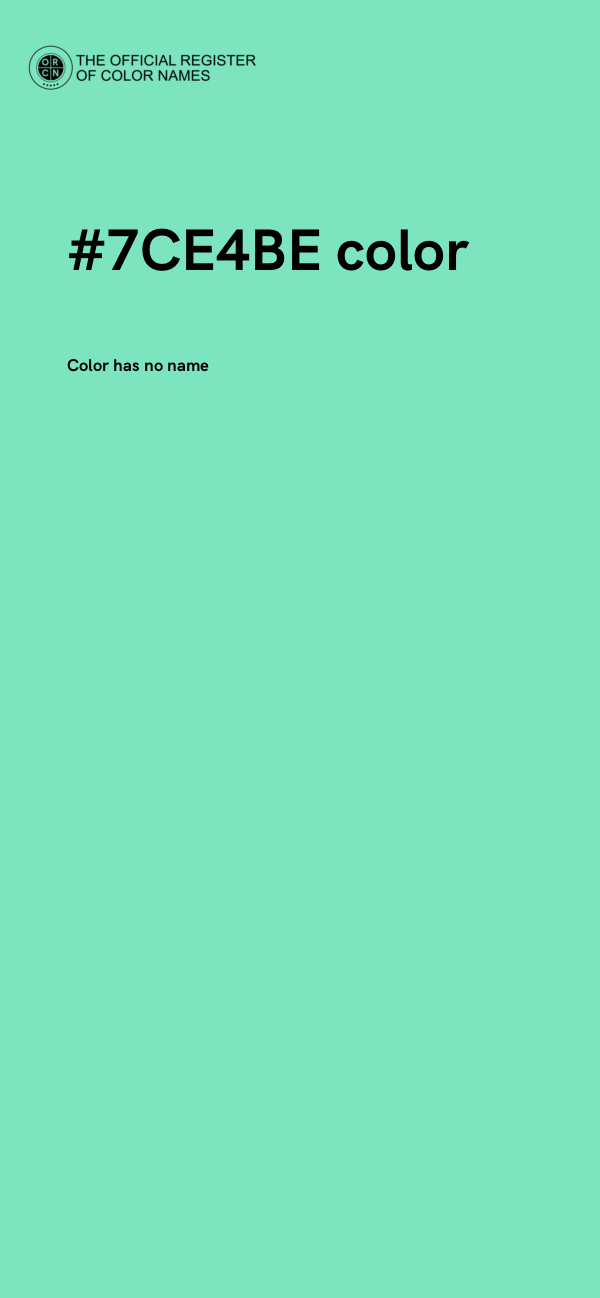 #7CE4BE color image