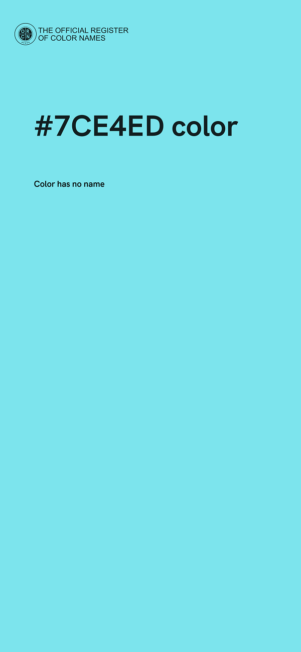 #7CE4ED color image